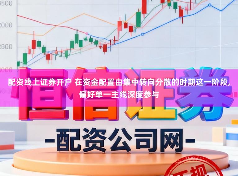配资线上证券开户 在资金配置由集中转向分散的时期这一阶段,偏好单一主线深度参与